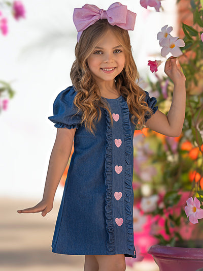 Sweethearts x Mia Belle Girls Denim Dress & Purse Set